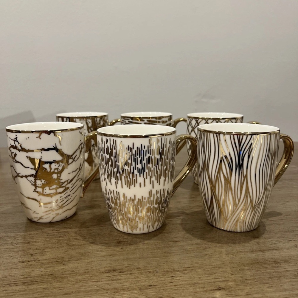 Certified International Matrix Mug SET OF 6 - NEW